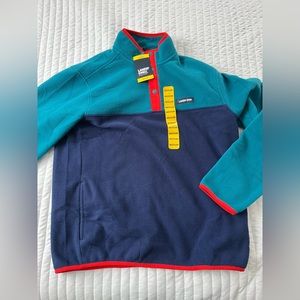 NWT Lands End Quater button Sweatshirt
